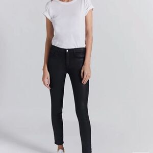 AKIRA coated cotton skinny jeans